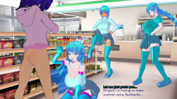 3d 3d_custom_girl blue_hair glasses humor julienx manip pubic_hair purple_hair text theheckle_(manipper) rating:Questionable score:8 user:theheckle