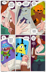 arabatos breasts cleavage comic disney freckles gravity_falls gremlins hat huge_breasts long_hair ralph_the_mogwai red_hair text wendy_corduroy western rating:Questionable score:31 user:daveyboysmith9