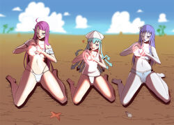 beach bikini body_control brain_injection breasts character_request comic elf_ears femsub heterochromia kimujo_world large_breasts pink_hair possession purple_hair sequence squid_girl squid_girl_(series) rating:Explicit score:41 user:Mesmer