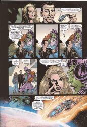 alien black_hair blonde_hair comic doctor_who_(series) failed_hypnosis green_skin headphones long_hair maledom ninth_doctor purple_hair rose_tyler short_hair tech_control text the_doctor western rating:Safe score:2 user:melkur