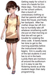 animated animated_gif backpack bikini brown_eyes brown_hair caption empty_eyes femsub loli manip piper_(manipper) ponytail sandals skirt text rating:questionable score: user:piper
