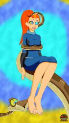 barefoot ben_10 disney feet femsub foot_licking future_gwen_tennyson gwen_tennyson happy_trance hypno_ninja kaa kaa_eyes licking long_hair orange_hair snake the_jungle_book