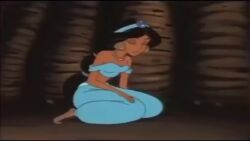 aladdin_(series) angry animated black_hair glowing_eyes princess_jasmine sleeping tagme video