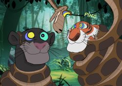  animals_only bagheera disney happy_trance hypnotic_eyes kaa kaa_eyes male_only maledom malesub panther ping r3w0lf ring_eyes shere_khan smile snake the_jungle_book tiger 