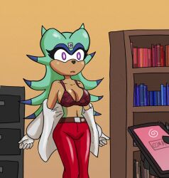  breezie_the_hedgehog femsub furry hedgehog_girl mythkaz sonic_the_hedgehog_(series) tech_control undressing 