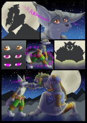  before_and_after comic erection fangs fox_boy furry happy_trance hypnotic_audio hypnotic_voice hypnotized_walking male_only maledom malesub nenana-uso non-human_feet open_clothes paws penis size_difference story text topless vulpera warcraft wolf_boy worgen world_of_warcraft 