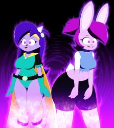 absurdres breasts bunny_girl cat_girl dr._chaos enid_(ok_ko) female_only femsub furry glowing glowing_eyes happy_trance large_breasts mighty_magiswords multiple_subs ok_k.o.!_let&#039;s_be_heroes open_mouth purple_hair vambre