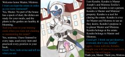  absol androgynous breasts caption caption_only caroxmaster crossdressing doggoboy_(manipper) femdom feminization furry good_sub_conditioning heart heart_eyes horns large_breasts looking_at_viewer maid male_only maledom malesub manip mantra nintendo open_mouth penis pokemon pokemon_(creature) pokephilia red_eyes skirt skirt_lift symbol_in_eyes text trap white_hair 