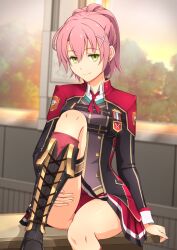  altered_common_sense consensual empty_eyes femsub juna_crawford looking_at_viewer pink_hair smile the_legend_of_heroes_trails_of_cold_steel uniform 