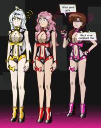 antenna black_clover brown_hair empty_eyes femsub grey_hair hy2300 hypnotized_hypnotist kasumi_tendo large_breasts pink_hair ranma_1/2 short_hair tech_control vanessa_enoteca yixuan_(zenless_zone_zero) zenless_zone_zero 