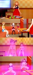  3d before_and_after blue_hair brown_hair censored dawn djiwedmewj empty_eyes feet femsub happy_trance large_breasts long_hair masturbation may misty multiple_girls multiple_subs nintendo nipples nude orange_hair pokemon serena short_hair 