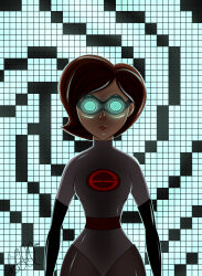 absurdres angry breasts disney elastigirl female_only femsub goggles helen_parr hypnotic_accessory large_breasts leopereador milf solo super_hero tech_control the_incredibles