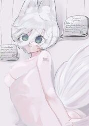  barcode display dollification empty_eyes expressionless femsub fox_ears fox_girl happy_trance ring_eyes text translation_request xantey 