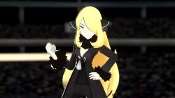  3d animated black_hair blonde_hair cynthia femdom femsub gloves glowing_eyes long_hair nintendo pokeball pokemon pokemon_diamond_pearl_and_platinum pokemon_firered_and_leafgreen psychic sabrina standing standing_at_attention video vynil zombie_walk 