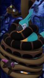 bird_boy breath_of_the_wild carnac99 coils furry kaa kaa_eyes kass_(breath_of_the_wild) malesub penis the_jungle_book the_legend_of_zelda yaoi