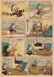 comic disney donald_duck evil_smile humor male_only screenshot scrooge_mcduck smile text western