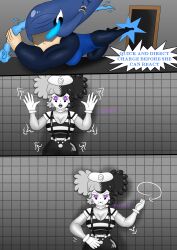 azure_blade blue_eyes blue_hair lipstick mime onorgasmic original