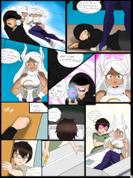    bunny_ears comic dialogue diegosagiro empty_eyes expressionless femsub large_breasts maledom my_hero_academia rumi_usagiyama text 