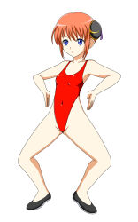  body_control femsub gintama haigure kagura_(gintama) leotard red_hair sansiki03 short_hair swimsuit 