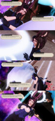  3d absurdres aware black_sclera breasts breasts_outside brown_hair bunny_girl clothed dialogue ea_(final_fantasy) edengpose edenhianne english_text eye_color_change femsub final_fantasy final_fantasy_xiv glasses gloves kneeling nipples open_mouth oral orange_eyes possession square_enix text viera yellow_eyes 