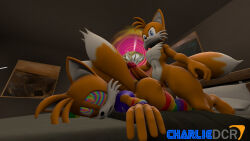 3d charliedcr erection fox_boy furry male_only maledom malesub miles_tails_prower open_mouth penis sex smile sonic_the_hedgehog_(series) spiral_eyes symbol_in_eyes