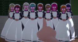  3d ahoge animated blackboard blonde_hair blue_hair brown_hair classroom closed_eyes crossed_eyes dress empty_eyes femsub finger_snap glowing glowing_eyes grey_hair happy_trance headdress long_hair looking_at_viewer maid maledom multiple_girls multiple_subs noichiki_129 open_mouth orange_hair pink_hair pov_dom red_hair short_hair sleep_command sleeping sleepy standing standing_at_attention tongue tongue_out twintails unity_(game_engine) video whitewash_eyes 