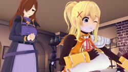 3d darkness_(konosuba) kono_subarashii_sekai_ni_shukufuku_wo! monster_girl succubus tagme takumisrealmtf transformation wiz_(konosuba)