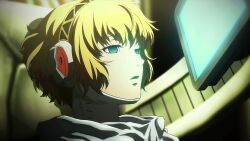 aegis_(persona) blonde_hair empty_eyes female_only femsub ivatent_(manipper) manip open_mouth persona_(series) persona_3 robot robot_girl screenshot short_hair
