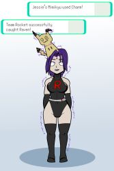  alternate_costume dc_comics femsub isankura mimikyu nintendo pokemon raven super_hero team_rocket 