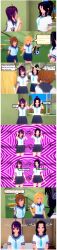  3d black_hair blonde_hair brown_hair drool empty_eyes femsub headphones hypnotic_audio koikatsu! my_deer_friend_nokotan noko_shikanoko original purple_hair school_uniform shrunken_irises surrisaki tagme text tina_(surrisaki) torako_koshi 