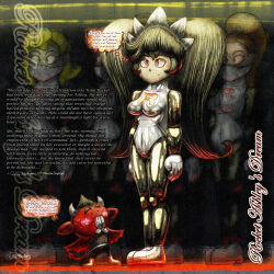  ameerashourdraws ashley_(warioware) black_hair blush breasts brown_hair character_request clothed drone dronification harem horns imp long_hair mask multiple_girls multiple_subs nintendo pokemon pokemon_red_green_blue_and_yellow ponytail red_(warioware) red_eyes red_skin short_hair signature speech_bubble standing standing_at_attention sweat tail team_rocket thought_bubble twintails unaware warioware wings 