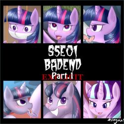 animals_only browned_toast femsub my_little_pony open_mouth starlight_glimmer straight-cut_bangs twilight_sparkle