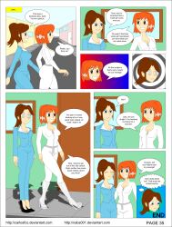 april_o&#039;neil brown_hair carlosfco comic dialogue femsub julia_(carlosfco) large_breasts long_hair nabs001_(colorist) orange_hair original short_hair teenage_mutant_ninja_turtles text