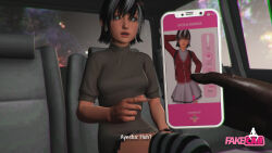  3d ayesha_monroe before_and_after black_hair cell_phone comic expressionless fake_cab femsub green_hair gundam_toby07 maledom open_mouth phone short_hair sitting skirt tech_control text thighhighs unaware 