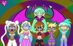  aged_up ahoge alternate_color_scheme alternate_costume alternate_hairstyle androgynous_dom arm_warmers arms_above_head bare_shoulders bat_wings bisexual blonde_hair blue_eyes brown_hair capcom cleavage collar collarbone crossover darkstalkers disney earrings eyebrows_visible_through_hair facial_markings femsub gradient_background green_eyes green_hair gurren_lagann hand_on_hip happy_trance harem_outfit headphones heart hypnoscream kingdom_hearts large_breasts len_kagamine leo looking_at_viewer malesub mass_hypnosis midriff morrigan_aensland multicolored_eyes multicolored_hair multiple_subs navel nia_teppelin open_clothes open_mouth pants ponytail pride_colors queen ring_background ring_eyes sailor_moon sailor_moon_(series) scars shiny_hair short_shorts skull smile sora spiralwash_eyes square_enix standing story straight-cut_bangs succubus tan_skin tank_top thighhighs twintails very_long_hair vest vocaloid white_hair yellow_eyes yu-gi-oh! yu-gi-oh!_5d's 