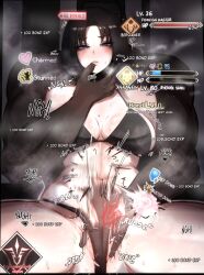  bikini_bottom bikini_top blue_eyes blush breasts brown_hair charm_(spell) command_seal dazed empty_eyes fate/grand_order fate_(series) femsub fingering gameplay_mechanics hypnotic_magic kinkylingky magic maledom sex shiki_ryougi spread_legs swimsuit the_garden_of_sinners vaginal 