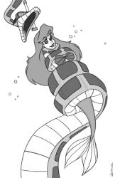  ariel breasts coils disney femsub fish_girl imminent_vore kaa kaa_eyes maledom mermaid open_mouth snake spiderweber the_jungle_book the_little_mermaid underwater 