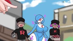 animated black_hair blonde_hair blue_eyes brown_hair cleavage cynthia drevod drool enemy_conversion femsub gardevoir giovanni hat long_hair may multiple_girls multiple_subs nintendo pink_eyes pink_hair pokemon pokemon_black_and_white_2 pokemon_diamond_pearl_and_platinum pokemon_ruby_sapphire_and_emerald purple_hair rosa_(pokemon) rubyred_(va) saluting short_hair sound spiral_eyes team_rocket video voice_acted