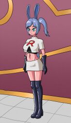  bunny_ears bunny_girl femsub mythkaz nintendo original pokemon tagme team_rocket team_rocket_grunt 