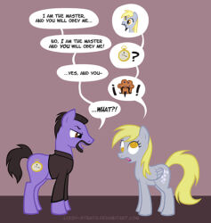 animals_only crossed_eyes derpy_hooves doctor_who_(series) emoji femsub hooves horse humor maledom my_little_pony non-human_feet text the_master unfocused_eyes western