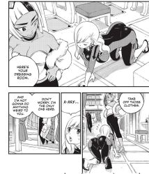 edens_zero femdom femsub long_hair maledom monochrome pet_play rebecca_bluegarden screenshot side_ponytail tagme translated