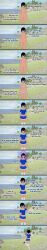  3d black_hair censored crossdressing cum dark_skin empty_eyes feminization happy_trance hypnotic_magic_(artist) malesub nude original short_hair text 