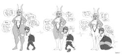  altered_common_sense altered_perception animal_ears bare_legs barefoot bunny_ears bunny_girl dark_skin dialogue feet female_only femdom femsub franktonius goth groping happy_trance huge_hips hypnotic_touch long_hair monochrome my_hero_academia nail_polish original red_eyes rumi_usagiyama sequence super_hero suriko_(franktonius) tail text thick_thighs thighhighs transformation 