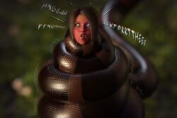 3d asphyxiation brown_hair coils disney femsub kaa kaa_eyes lompich snake tagme the_jungle_book tongue_out