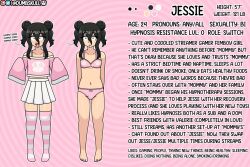 bare_legs bisexual blonde_hair blush bra bulge character_profile cleavage clothed collarbone crop_top drool dual_persona dumbskull eyebrows_visible_through_hair feet femboy feminization grey_eyes hair_buns happy_trance jessie_(dumbskull) legs long_hair looking_at_viewer malesub mommy_fetish navel open_mouth original panties pink_background purification short_skirt shrunken_irises skirt skull smile solo spiral_background sweater tank_top text thighhighs twintails underwear 