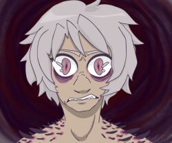 corruption crow_boy crown gingerbit male_only malesub mytho_(princess_tutu) princess_tutu solo transformation unhappy_trance white_hair