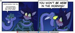  blush cat_girl disney femsub furry happy_trance iamaneagle kaa kaa_eyes maledom open_mouth original smile snake snake_boy socket_(iamaneagle) speech_bubble tagme text the_jungle_book 