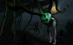  aagne bottomless femsub glowing glowing_eyes hypnotic_eyes koandstuff night nude original snake topless trees 