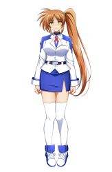  corruption long_hair magical_girl_lyrical_nanoha military_uniform nanoha_takamachi oshimaru026 symbol_in_eyes tagme yellow_eyes 