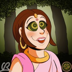  animated animated_eyes_only animated_gif carlo_robb_(colorist) dress drool female_only femsub happy_trance hypnotic_eyes indian jungle kaa_eyes krishna_the_great open_mouth ordeper_arts radha ring_eyes smile solo 